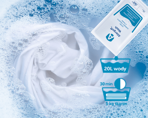 allergoff wash dodatek do prania, roztocza kurzu domowego, zwalczanie